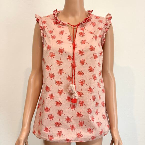 Boden 6 Laurie ruffle trim tassel tie front lightweight blouse TS 2638 - Picture 10 of 10